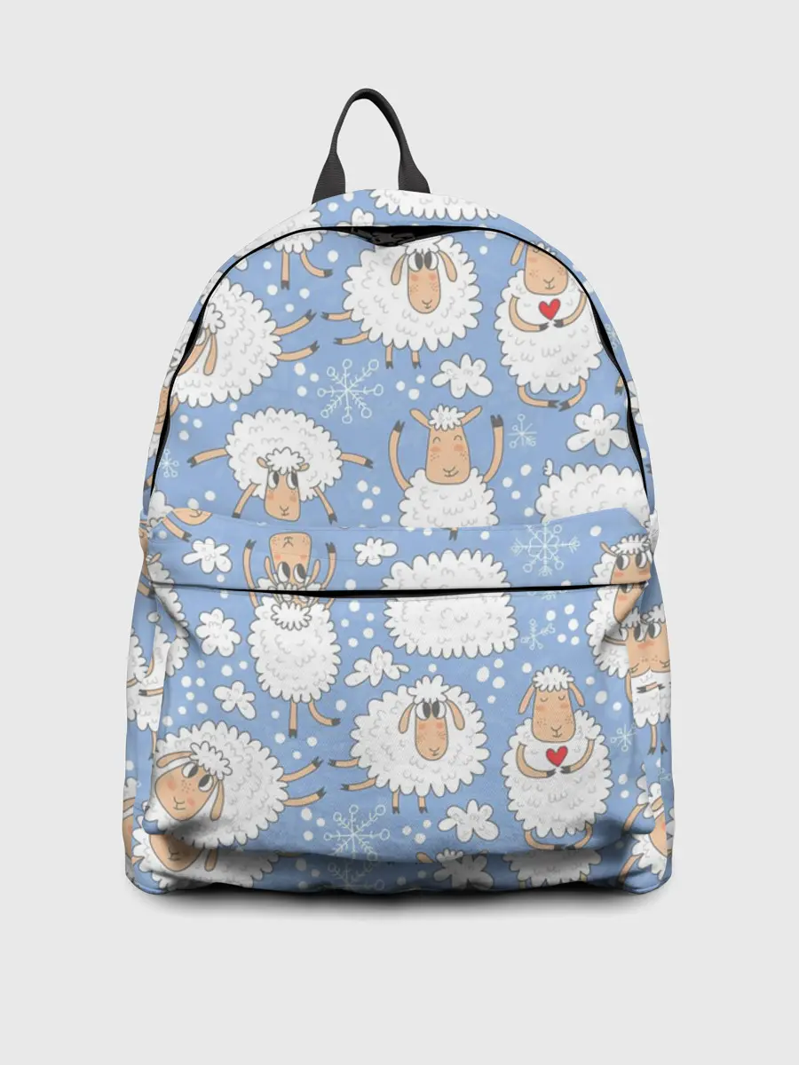 Рюкзак джинсовый / Счастливые овечки