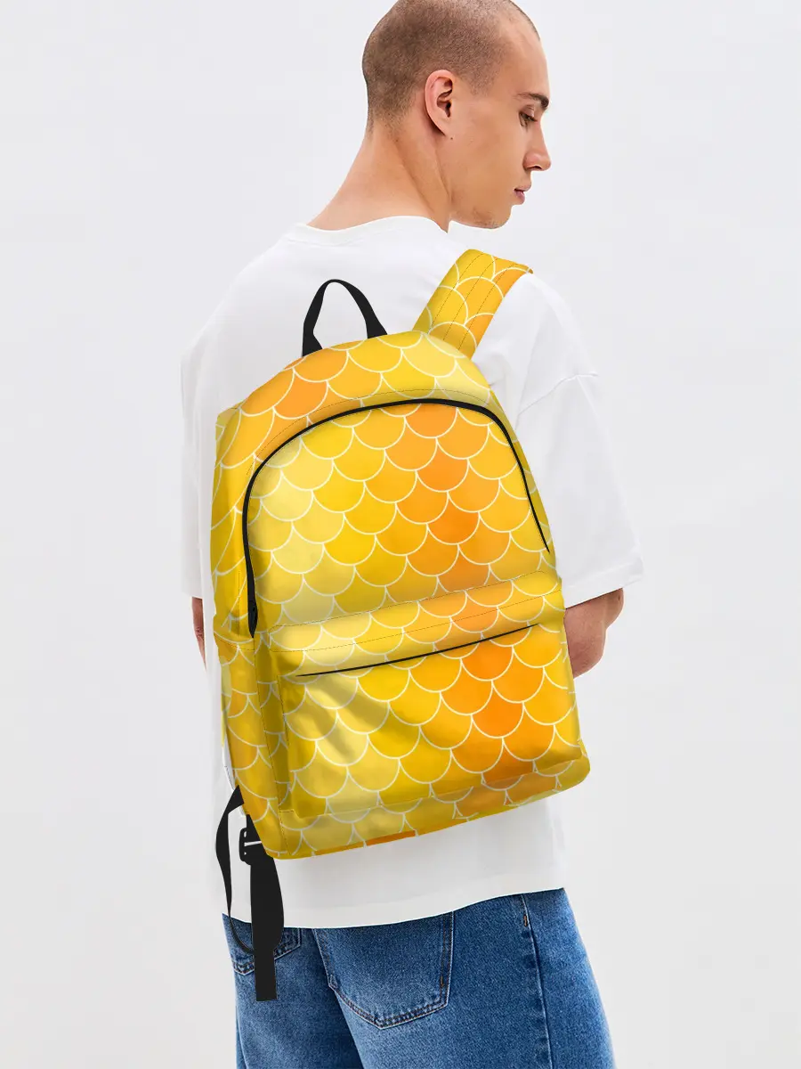 Рюкзак джинсовый / Желтая чешуя