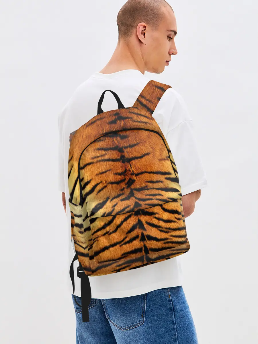 Рюкзак джинсовый / Шкура Тигра