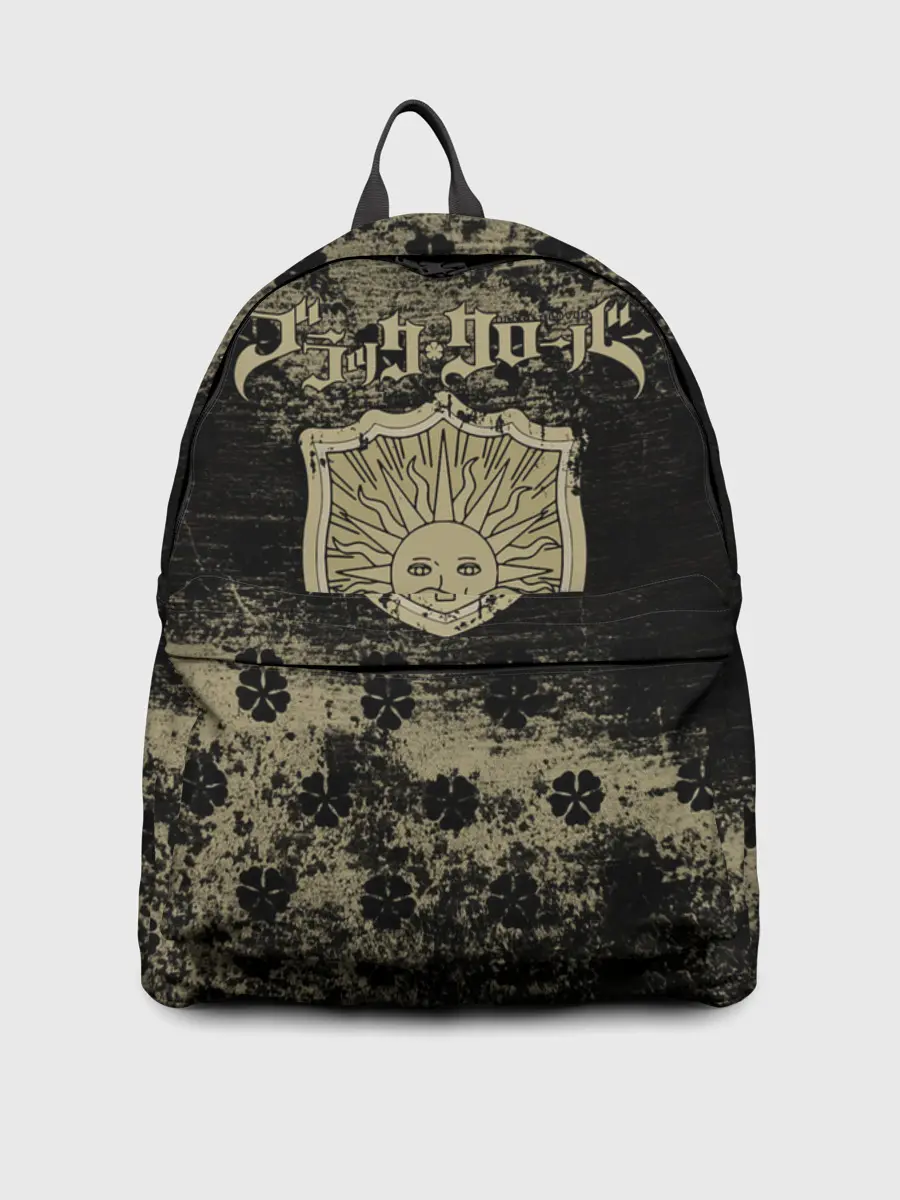 Рюкзак джинсовый / Золотой Рассвет Чёрный клевер