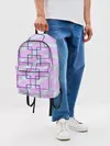 Рюкзак джинсовый / графический: клетка полоска