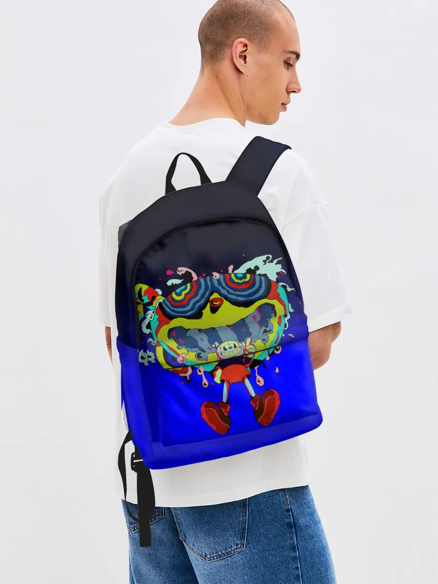 Рюкзак джинсовый / ACID CUPHEAD