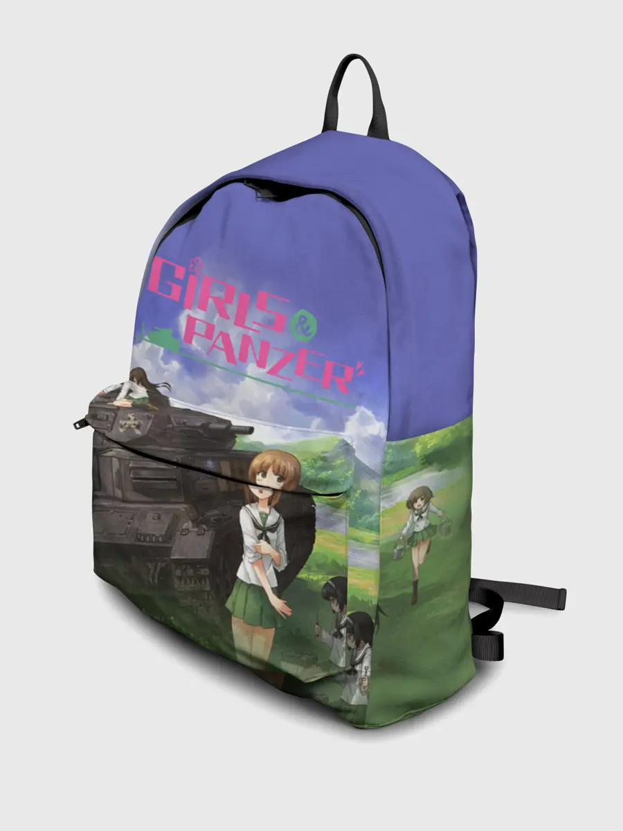 Рюкзак джинсовый / Девушки и танки | Girls und Panzer