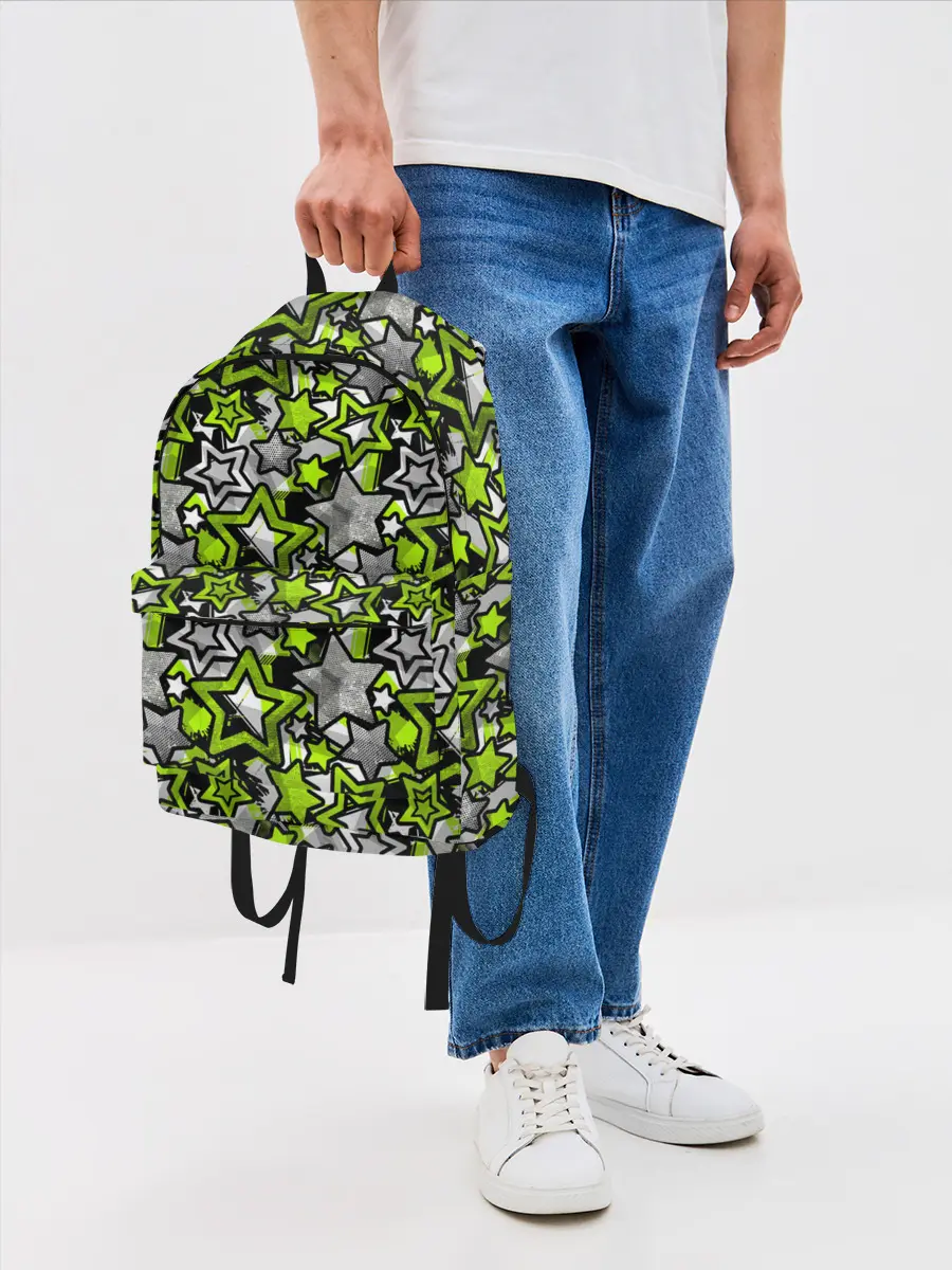 Рюкзак джинсовый / 3D звездочки