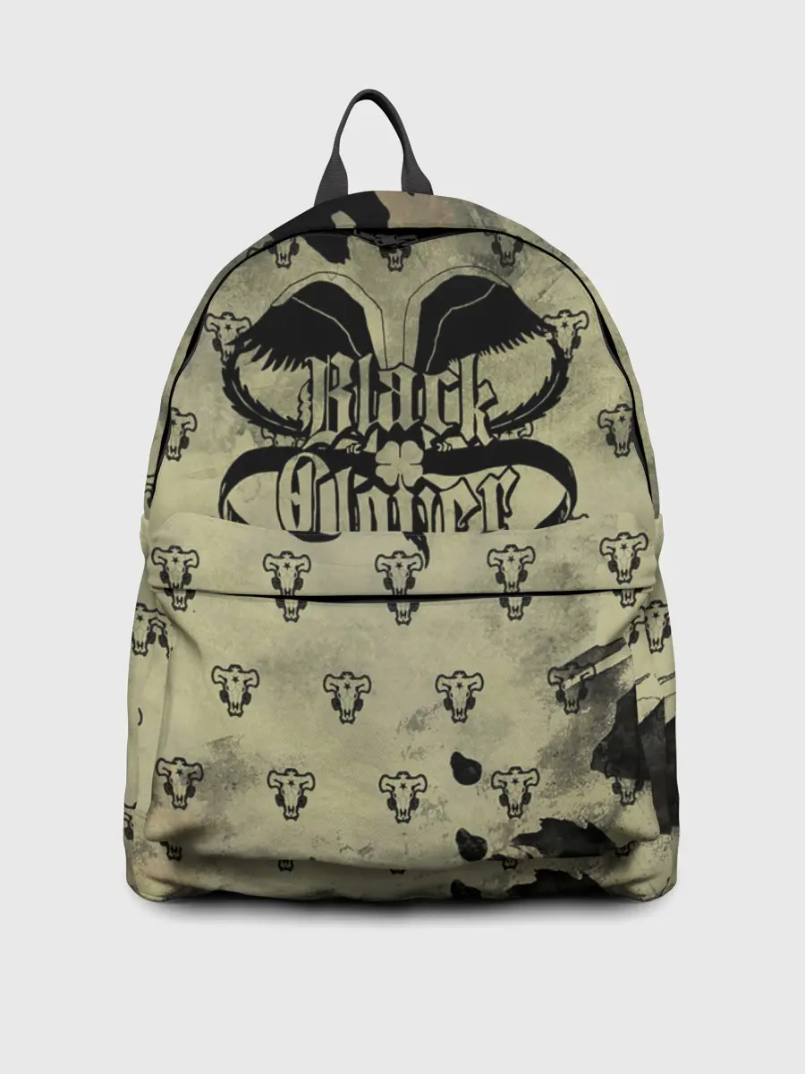 Рюкзак джинсовый / Чёрный клевер Черные быки