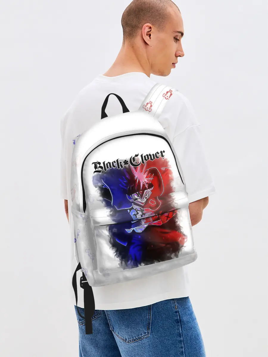 Рюкзак джинсовый / Аста Чёрный клевер | Черные быки