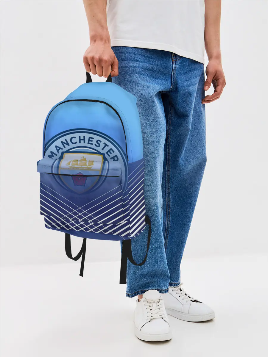 Рюкзак джинсовый / МАНЧЕСТЕР СИТИ / МАНЧЕСТЕР