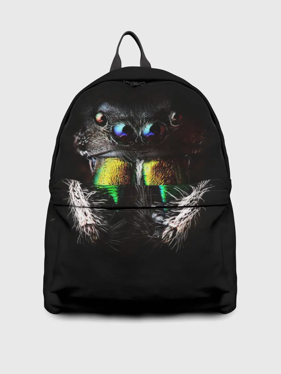 Рюкзак джинсовый / ПАУК МАКРО СЪЕМКА