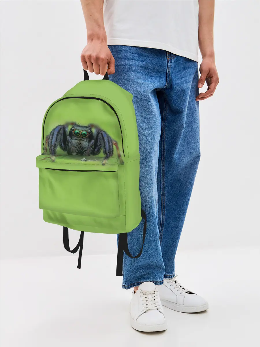 Рюкзак джинсовый / ПАУК С ГЛАЗКАМИ