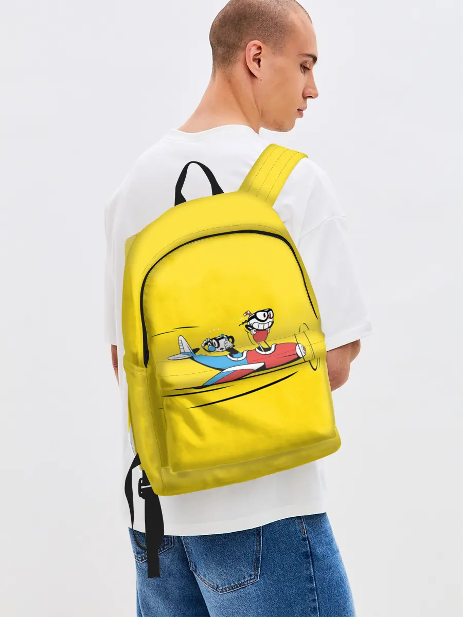 Рюкзак джинсовый / Летящие кружки