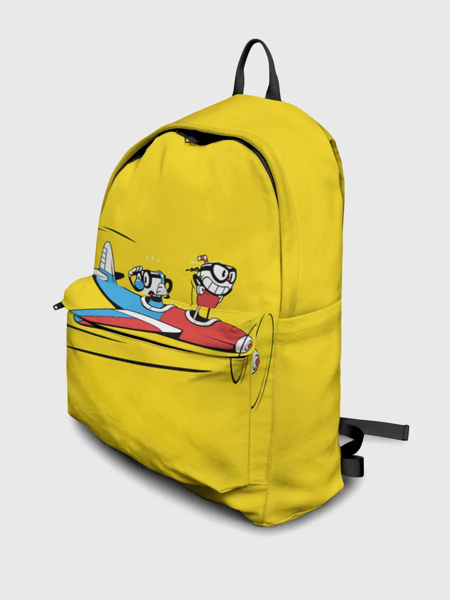 Рюкзак джинсовый / Летящие кружки