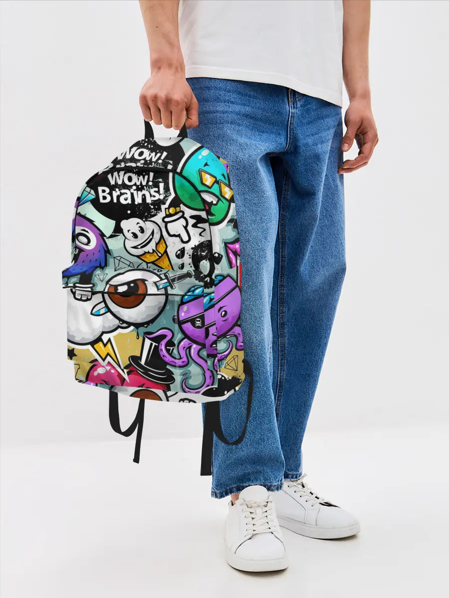 Рюкзак джинсовый / Граффити