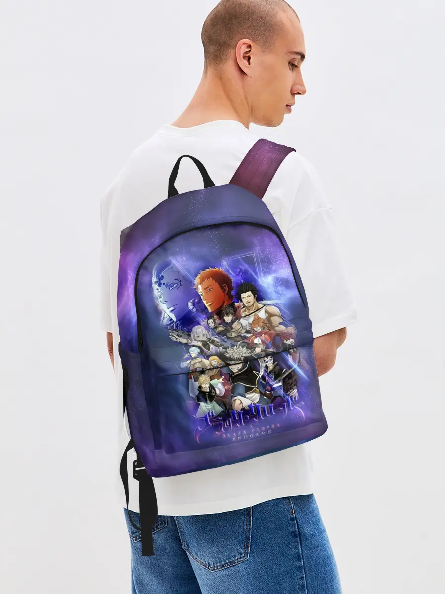 Рюкзак джинсовый / Чёрный Клевер персонажи