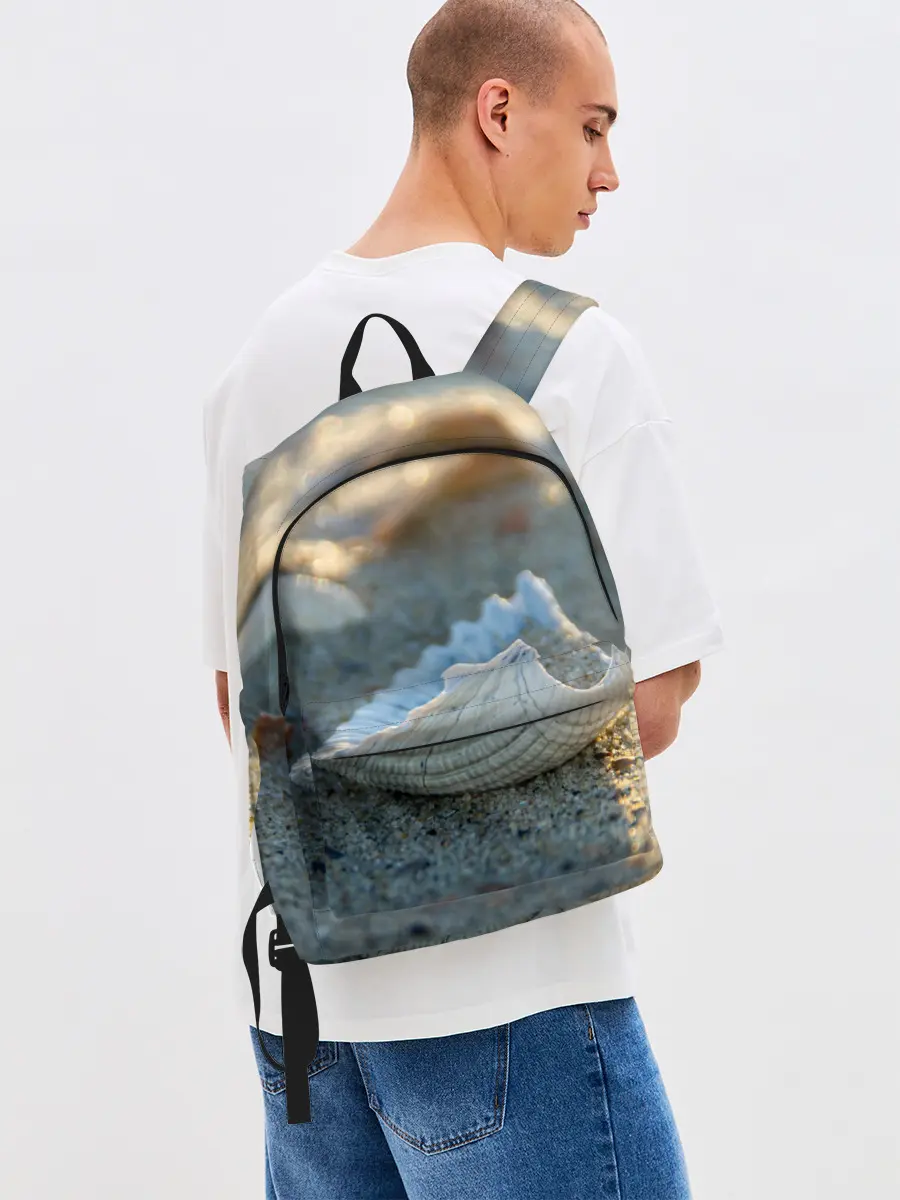 Рюкзак джинсовый / Морская ракушка