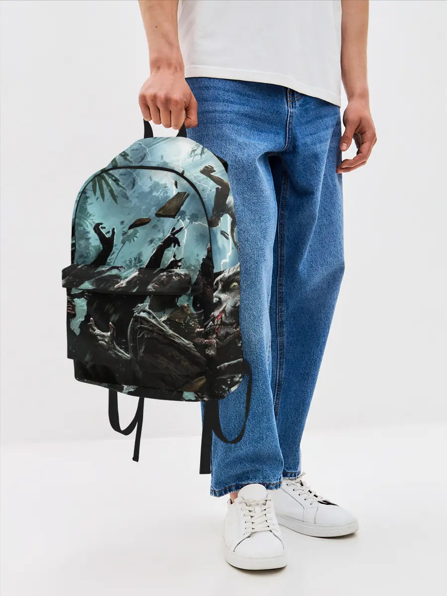 Рюкзак джинсовый / Кровожадные зомби | Zombie