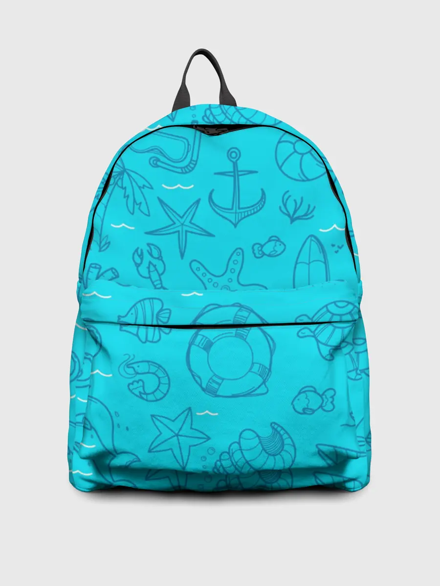 Рюкзак джинсовый / Морская тема