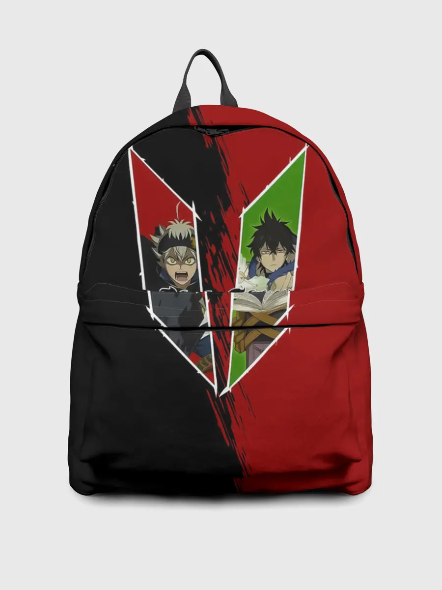 Рюкзак джинсовый / Аста | Юно Чёрный клевер