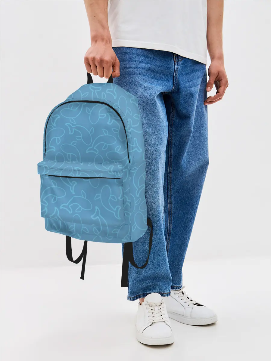 Рюкзак джинсовый / Рыбки на голубом