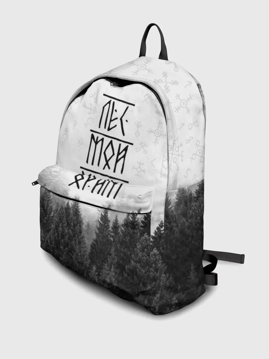 Рюкзак джинсовый / Лес и руны