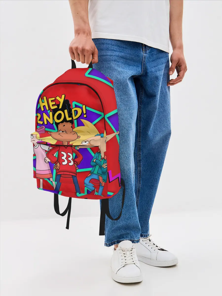 Рюкзак джинсовый / Эй Арнольд - В стиле 90-х