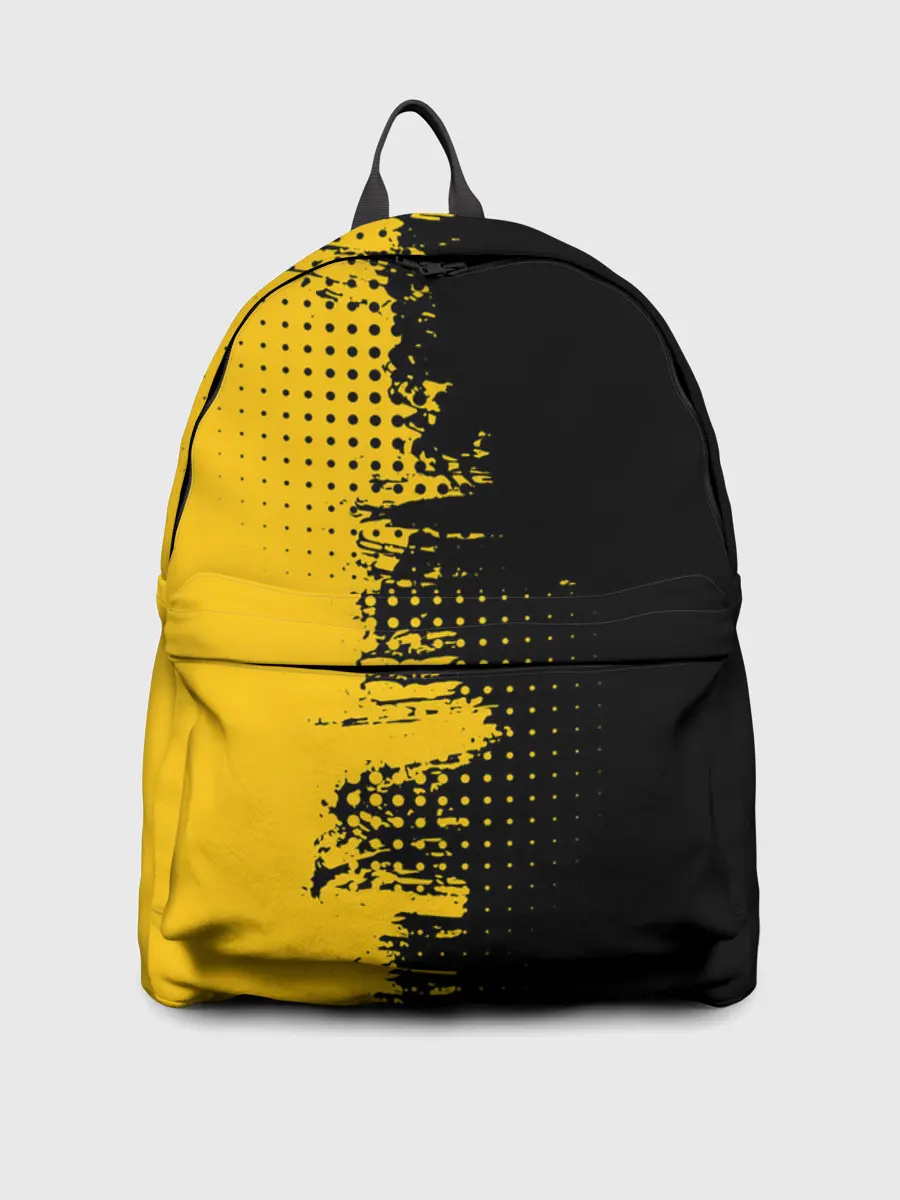 Рюкзак джинсовый / ЧЕРНО ЖЕЛТЫЙ ГРАНЖ | GRUNGE