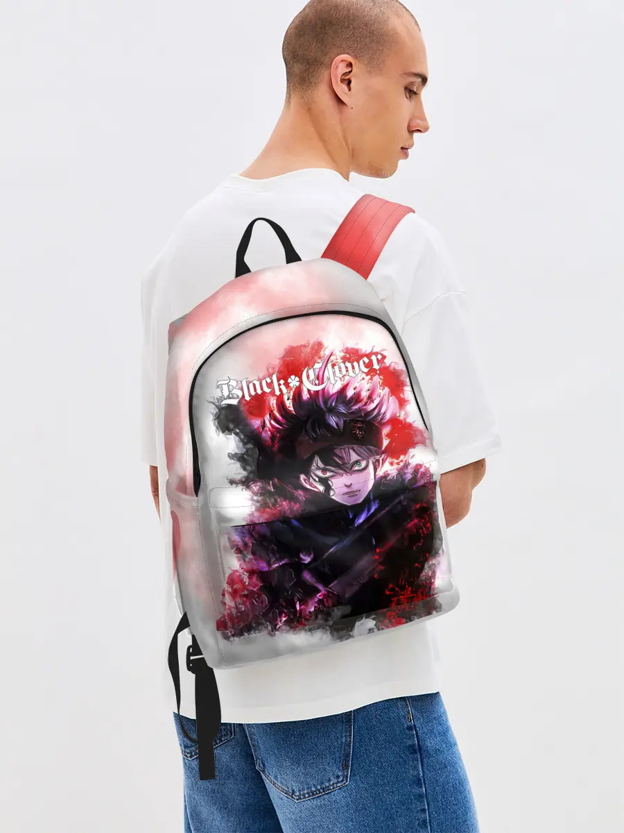 Рюкзак джинсовый / Чёрный клевер Черный Аст а