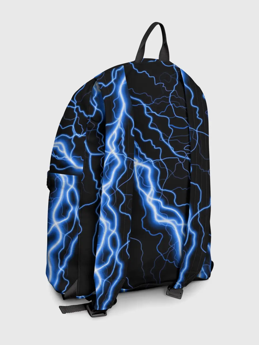 Рюкзак джинсовый / ГОЛУБАЯ МОЛНИЯ / ГРОЗА