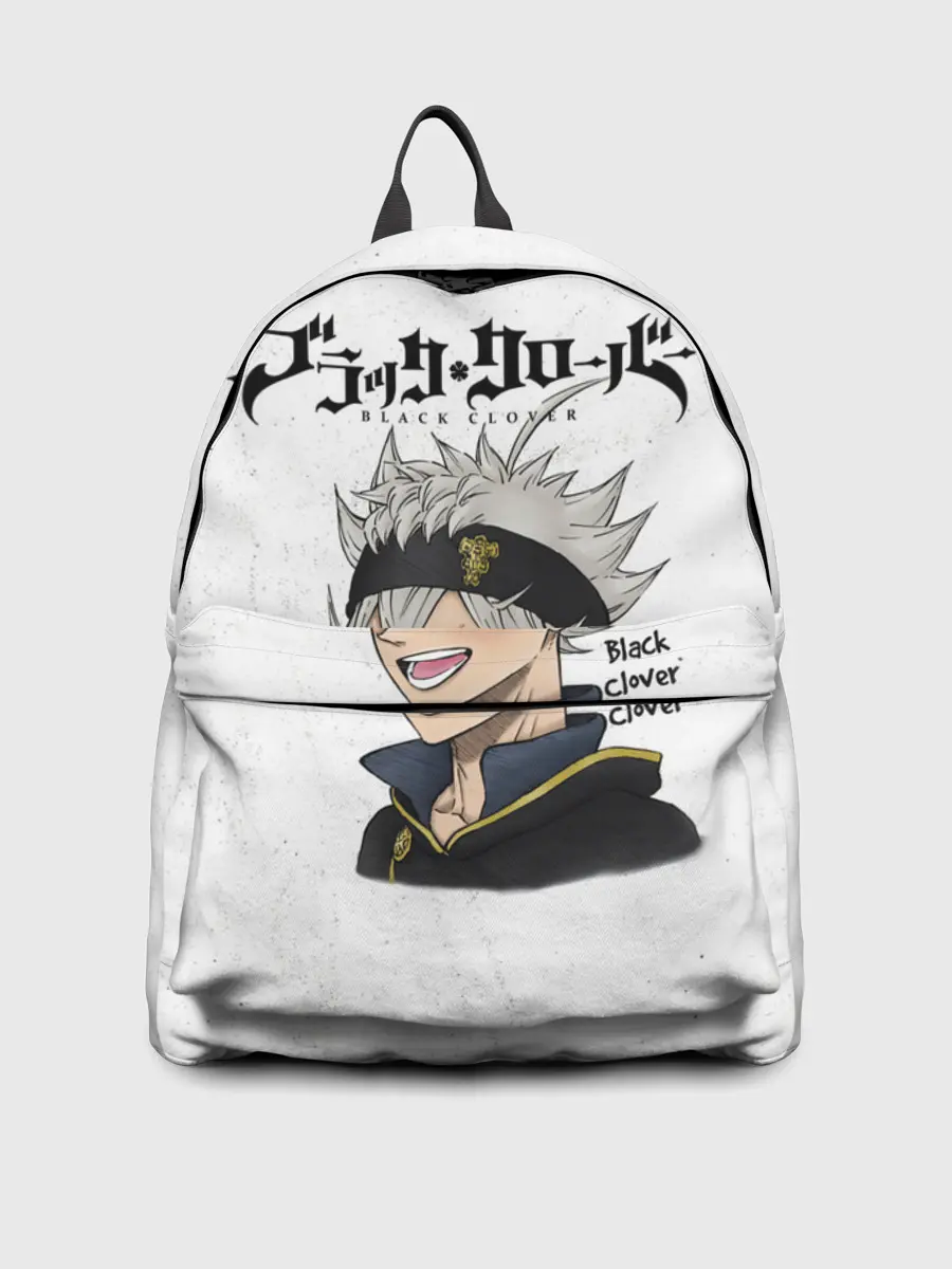 Рюкзак джинсовый / Чёрный клевер Аста