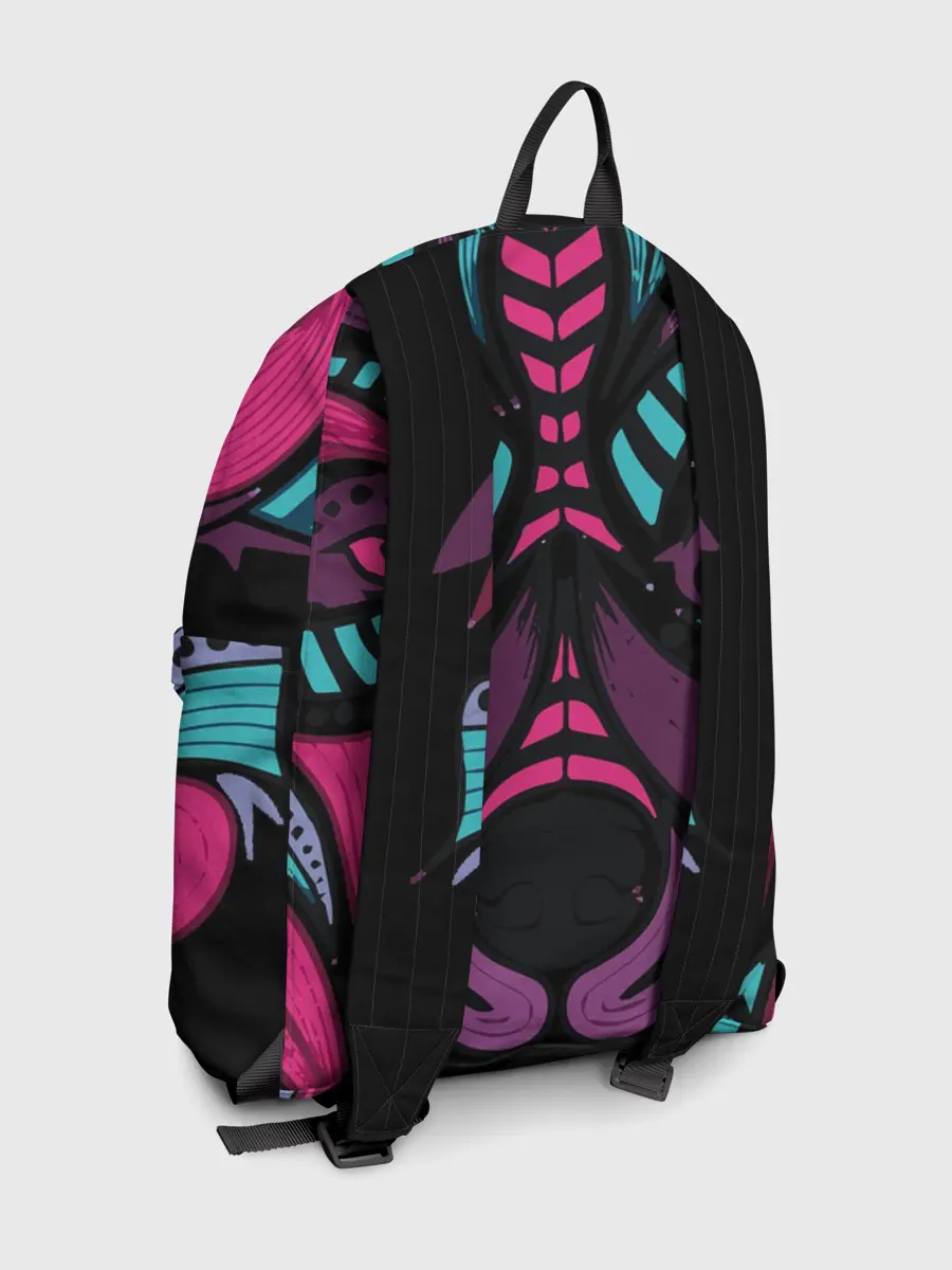 Рюкзак джинсовый / Морда волка