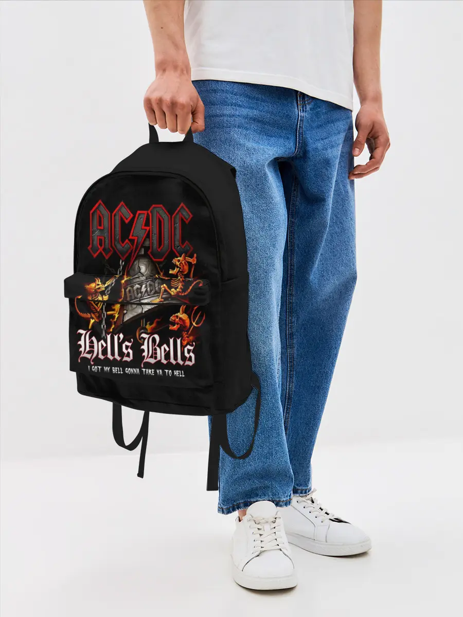 Рюкзак джинсовый / AC/DC Hells Bells