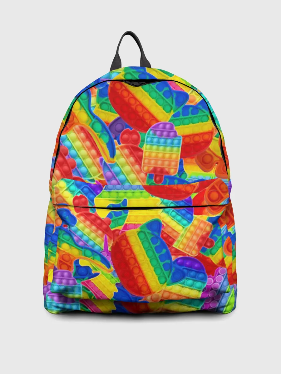 Рюкзак джинсовый / Разные Pop It масляная краска