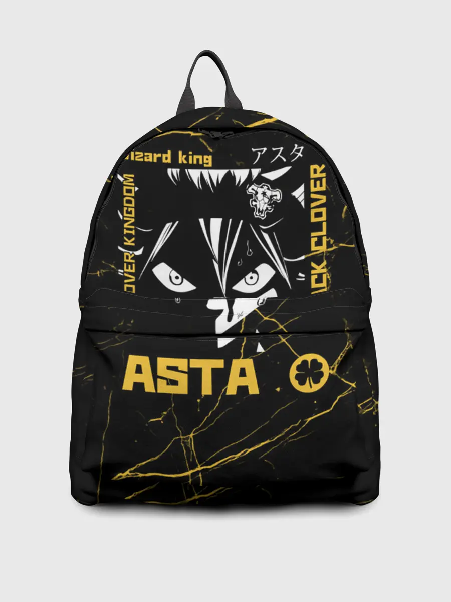 Рюкзак джинсовый / Чёрный клевер Черный Аста