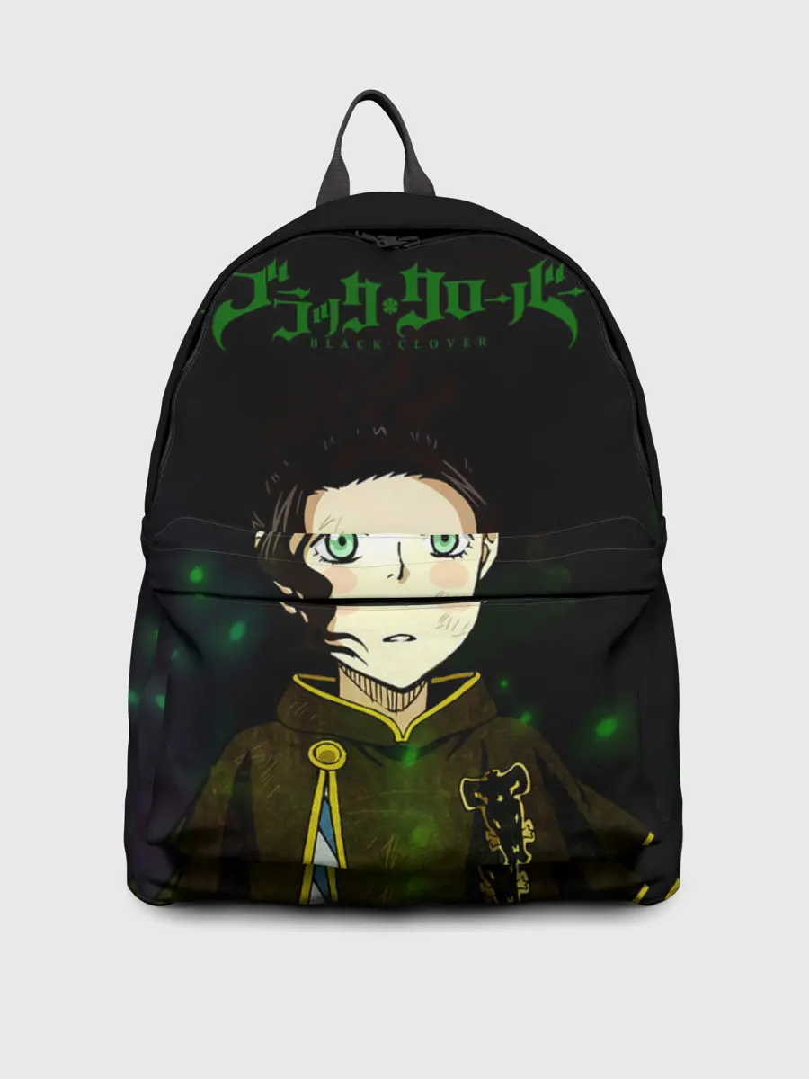 Рюкзак джинсовый / Чами Паппитсон | Чёрный Клевер