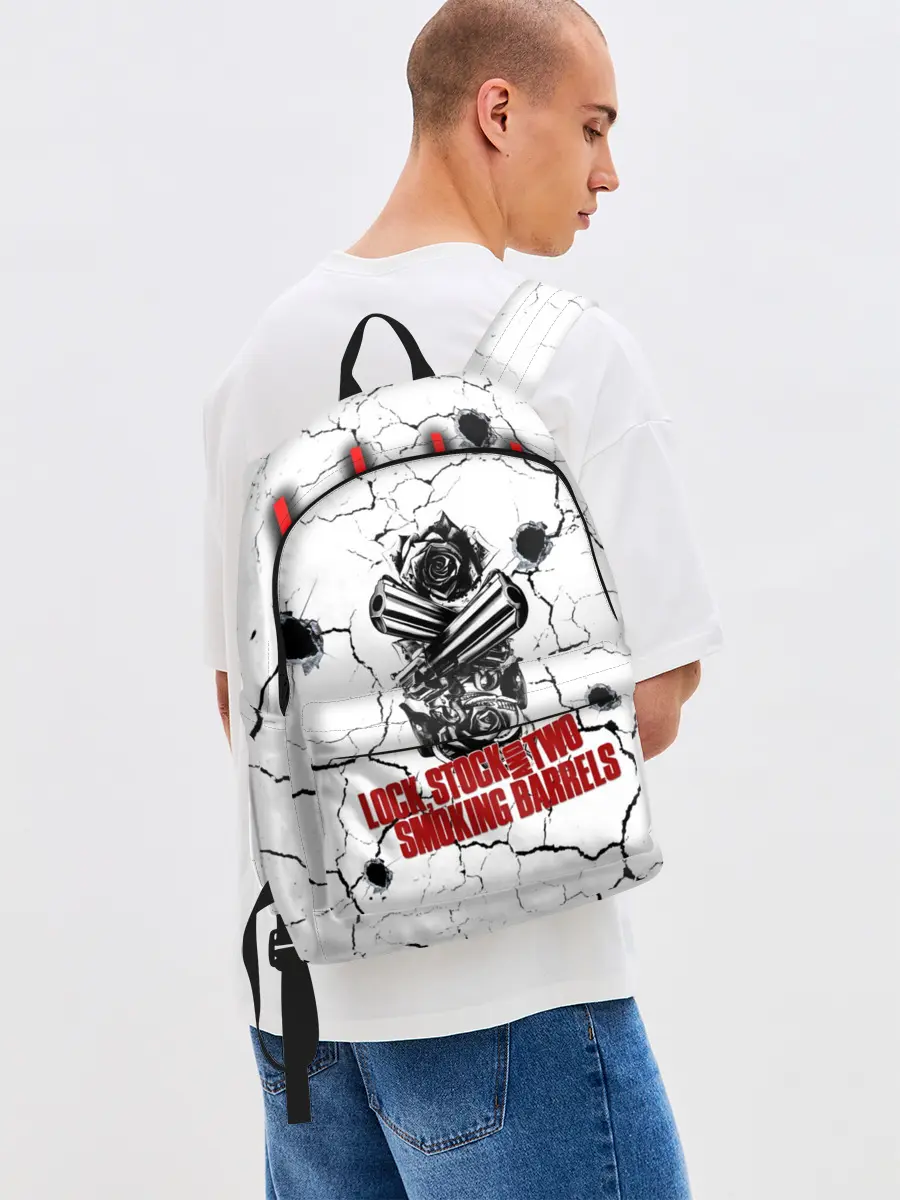 Рюкзак джинсовый / Lock, money, two barrels $$$