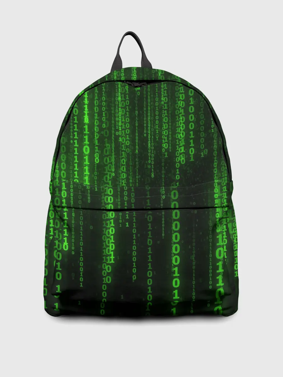 Рюкзак джинсовый / Двоичный код