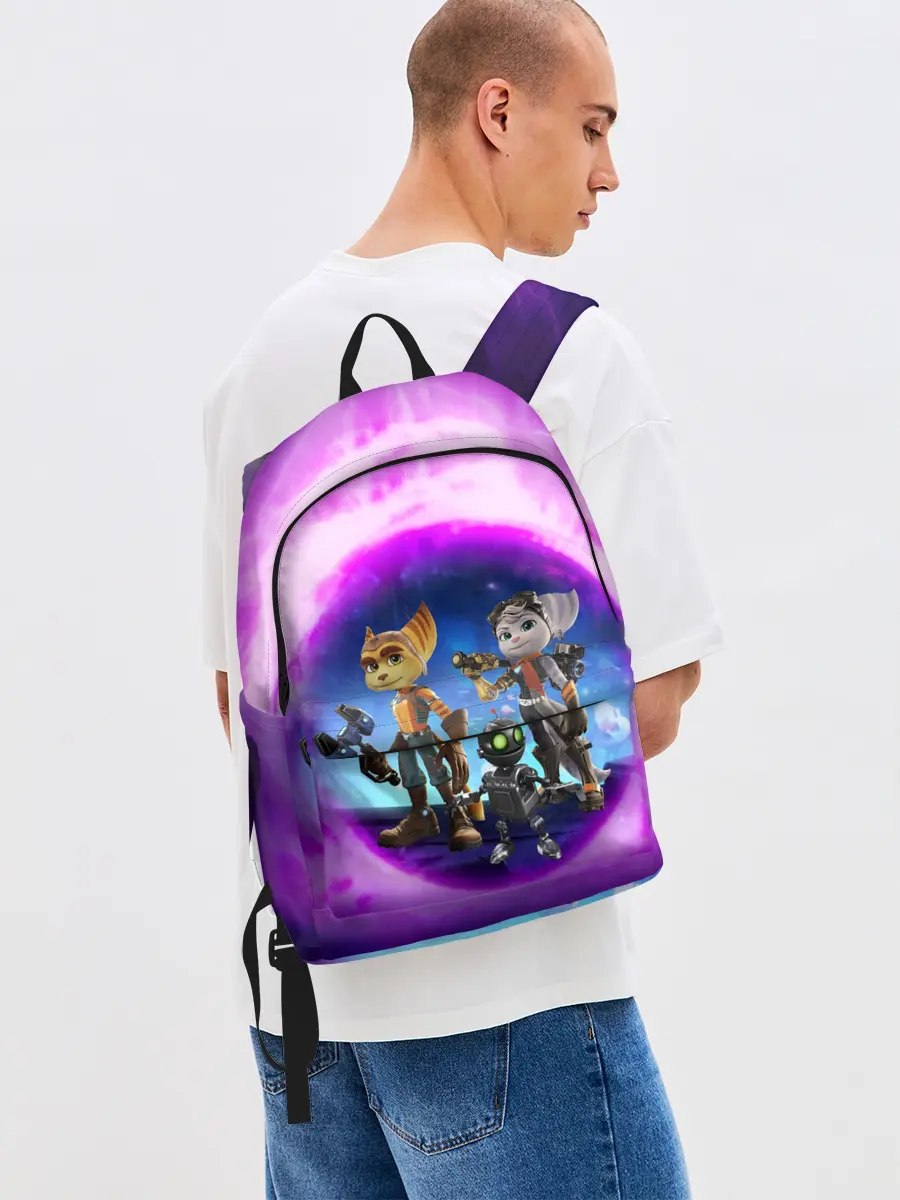 Рюкзак джинсовый / Ratchet & Clank 2 Rift Apart