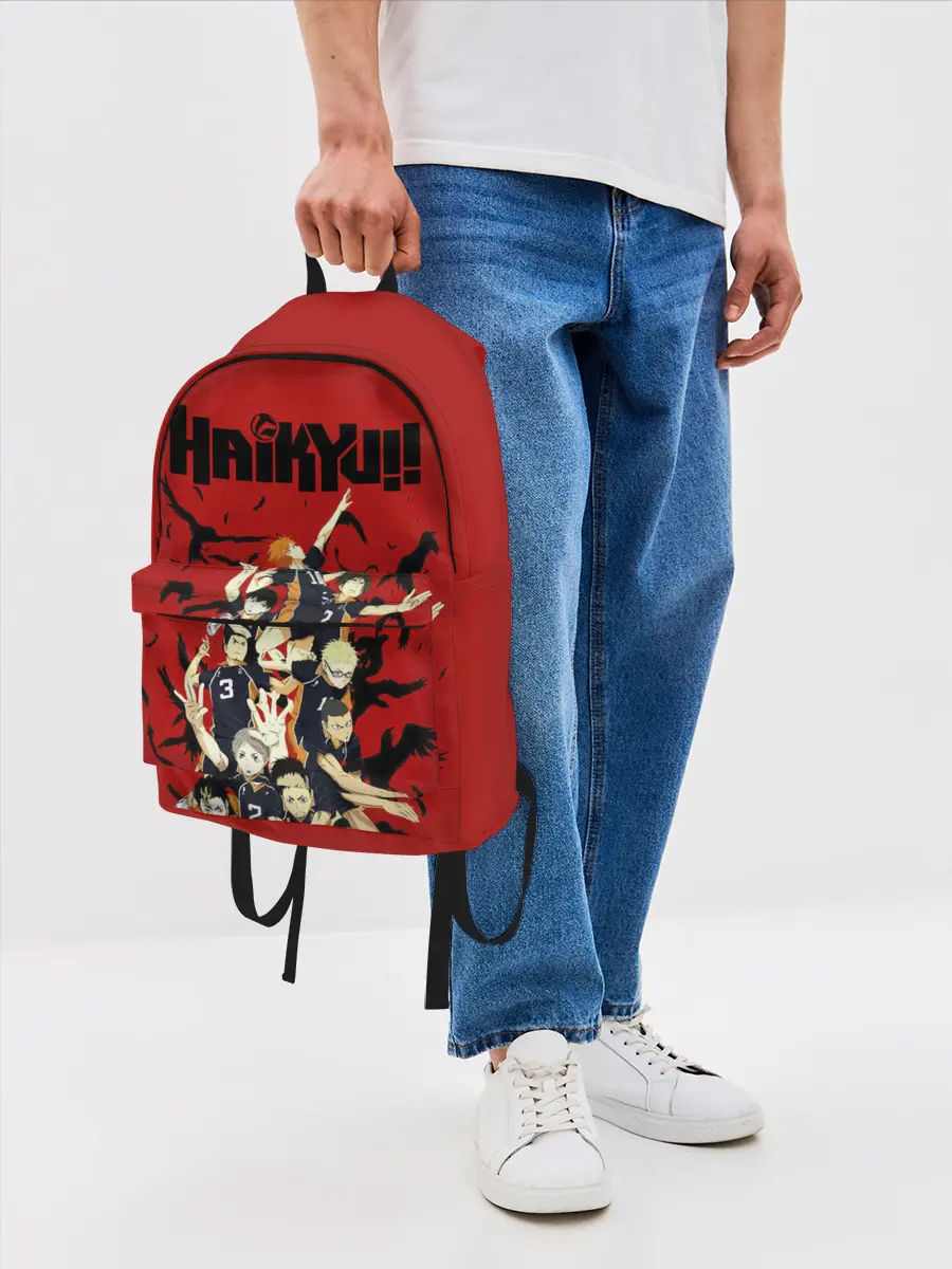 Рюкзак джинсовый / Старшая Карасуно | Haikyuu!!