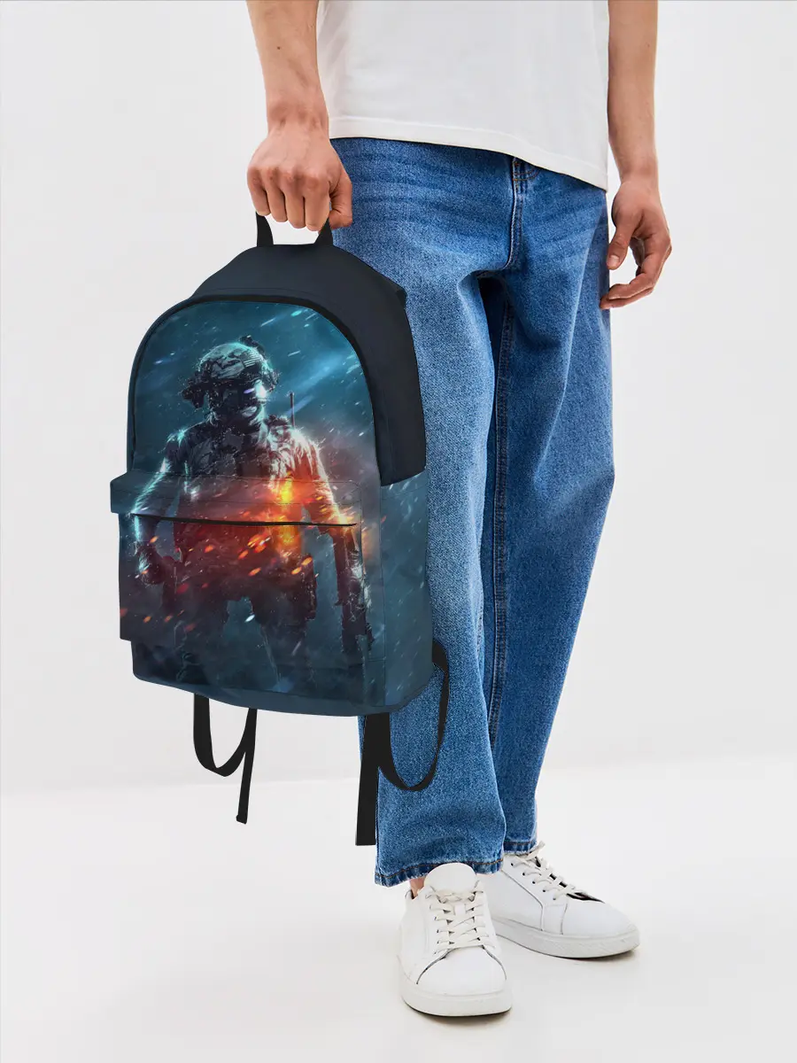 Рюкзак джинсовый / BATTLEFIELD / Батлфилд