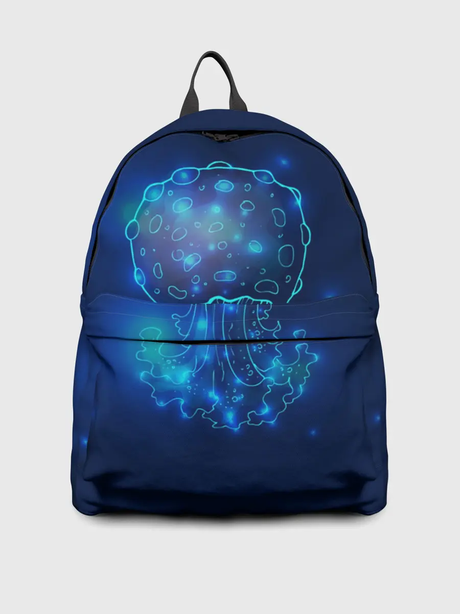 Рюкзак джинсовый / Медуза на синем