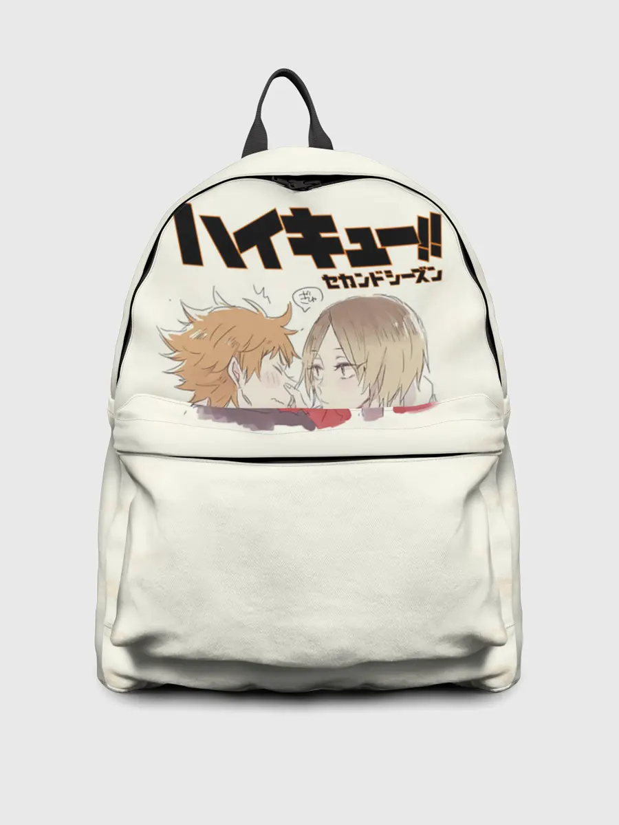 Рюкзак джинсовый / Кенма Козуме и Хината Сё | ВОЛЕЙБОЛ!!