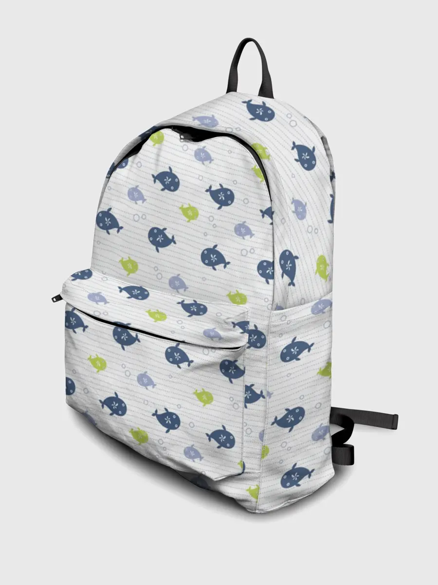 Рюкзак джинсовый / Рыбы