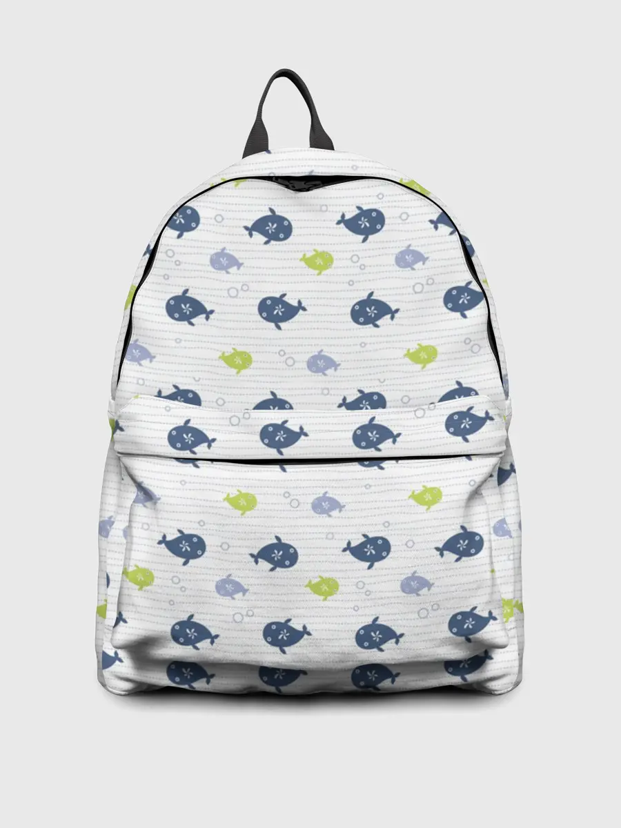 Рюкзак джинсовый / Рыбы