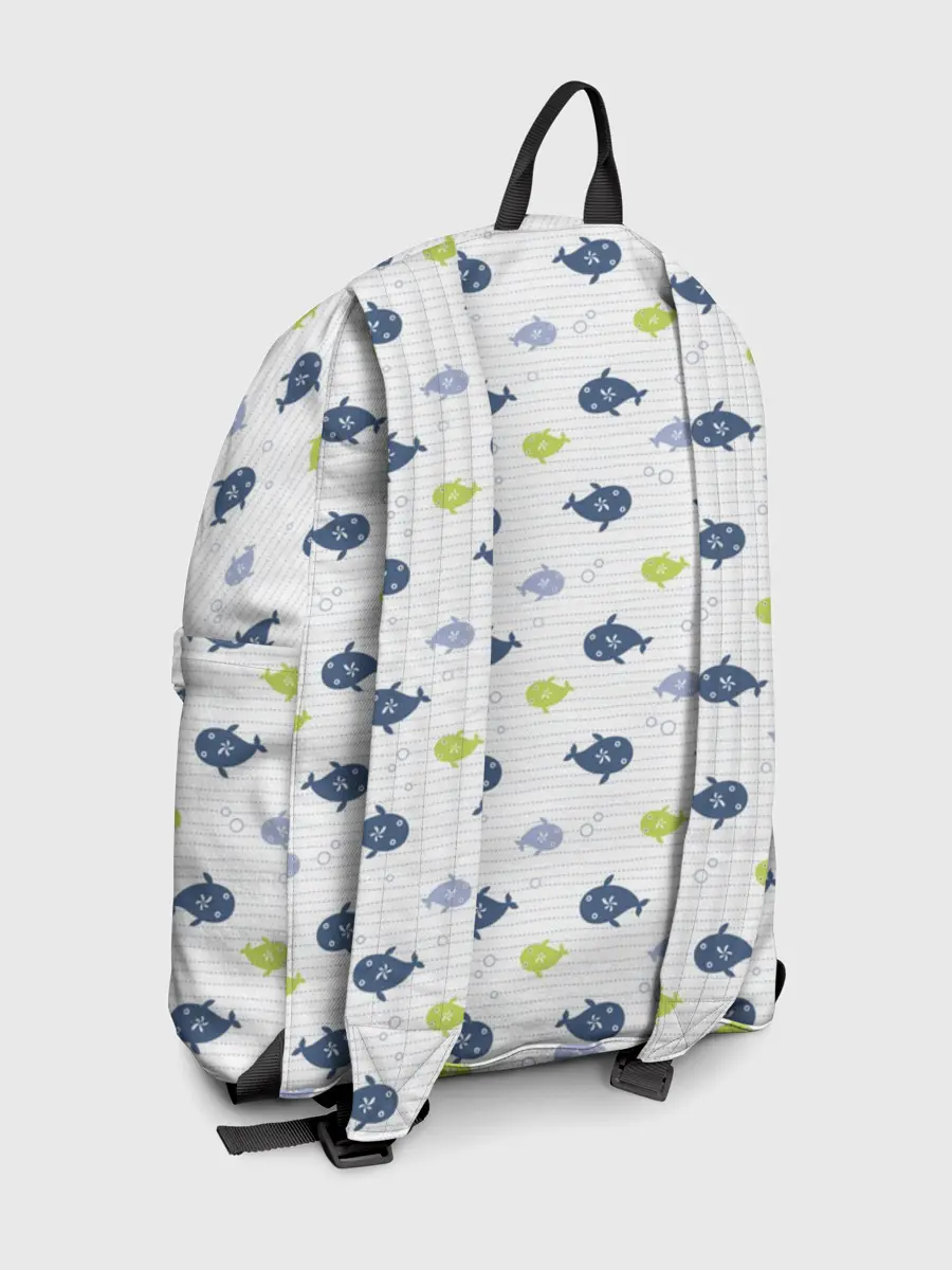 Рюкзак джинсовый / Рыбы