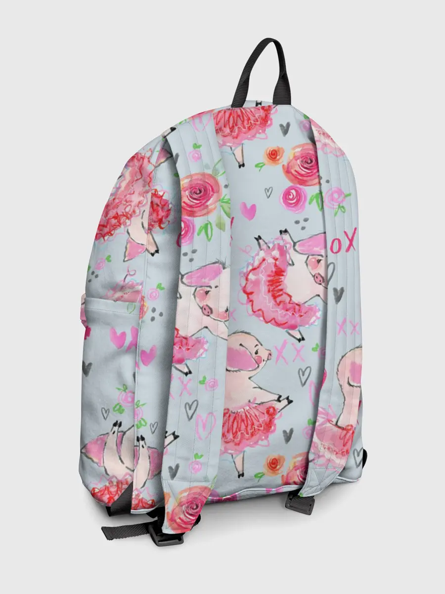 Рюкзак джинсовый / Свинки-балеринки