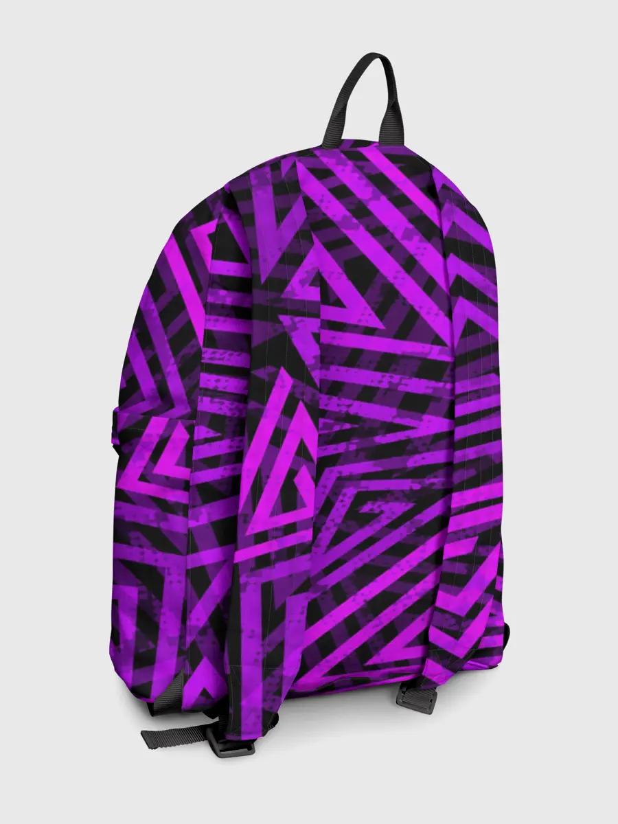 Рюкзак джинсовый / Неоновая геометрия