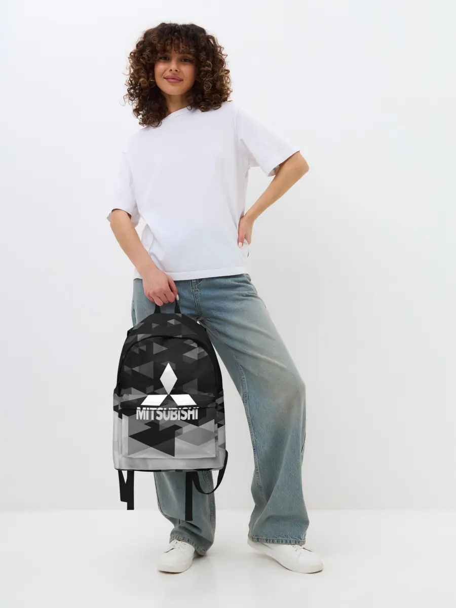 Рюкзак джинсовый / Mitsubishi sport geometry