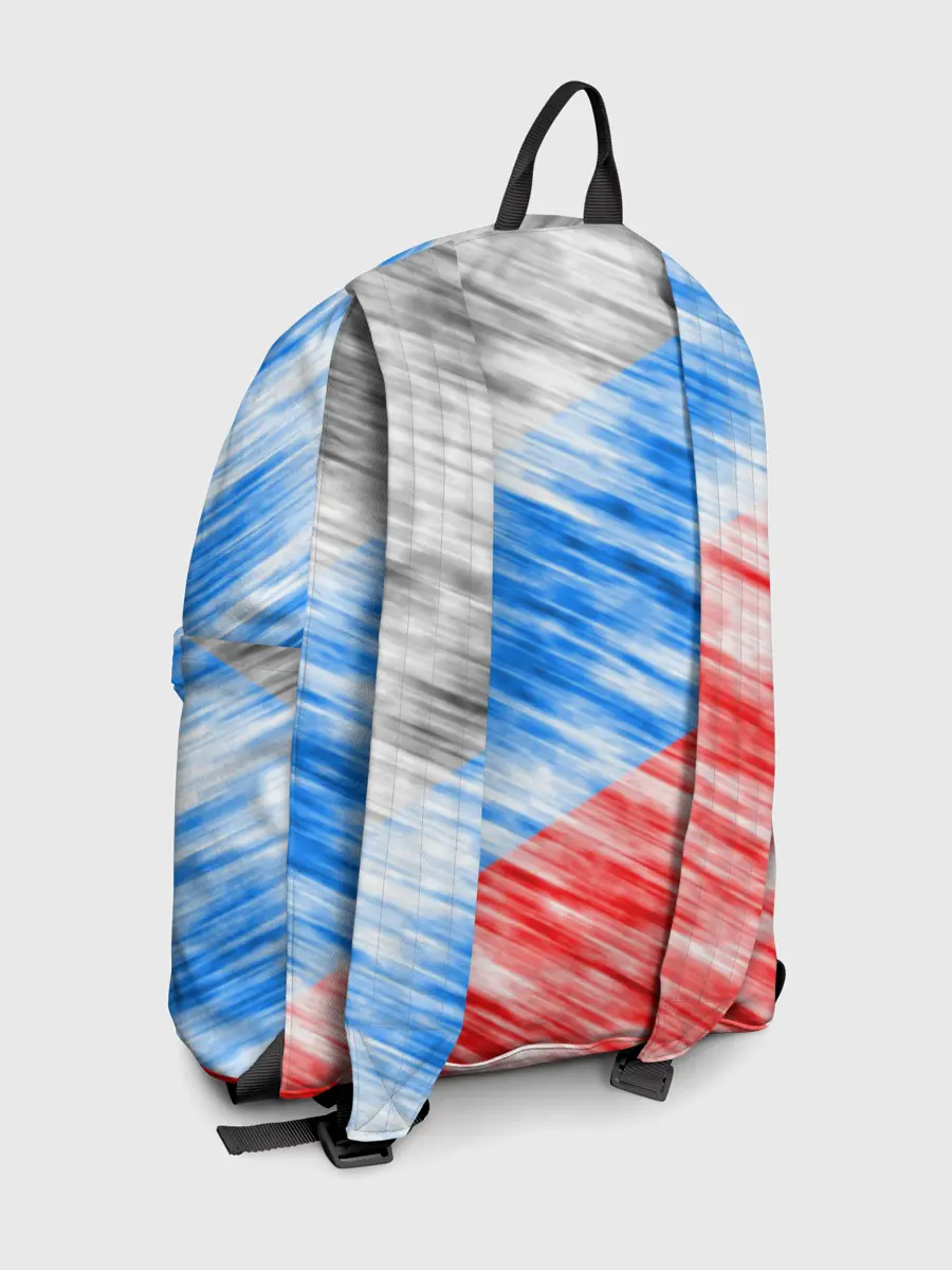 Рюкзак джинсовый / Российский флаг с гербом