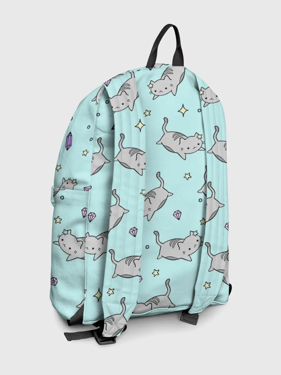 Рюкзак джинсовый / Кавайные котики