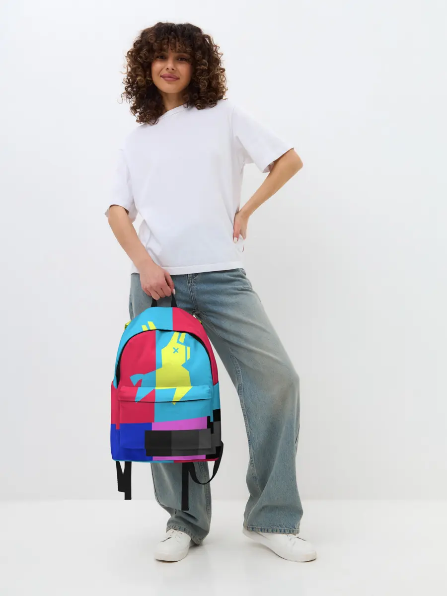 Рюкзак джинсовый / Лама Фортнайт