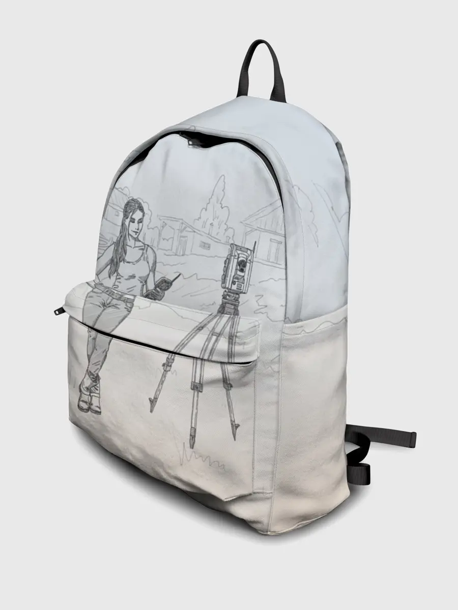 Рюкзак джинсовый / Девушка с контроллером